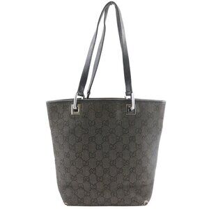 Gucci GG Denim Black Tote